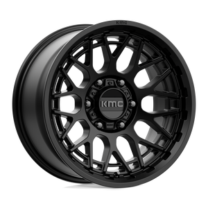 17X8.5 KMC KM722 TECHNIC SATIN BLACK 6X139.7