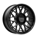 20X9 KMC KM722 TECHNIC SATIN BLACK 8X180