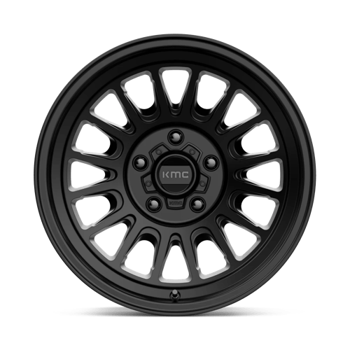 17X8.5 KMC KM724 IMPACT OL SATIN BLACK 5X127