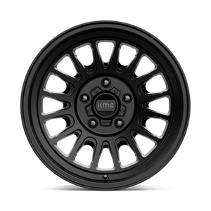 17X8.5 KMC KM724 IMPACT OL SATIN BLACK 5X127