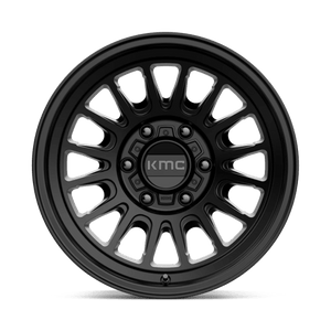 17X8.5 KMC KM724 IMPACT OL SATIN BLACK 6X120
