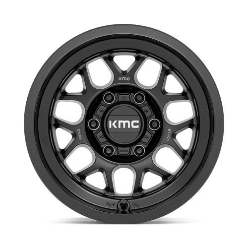 16X8 KMC KM725 TERRA SATIN BLACK 6X139.7