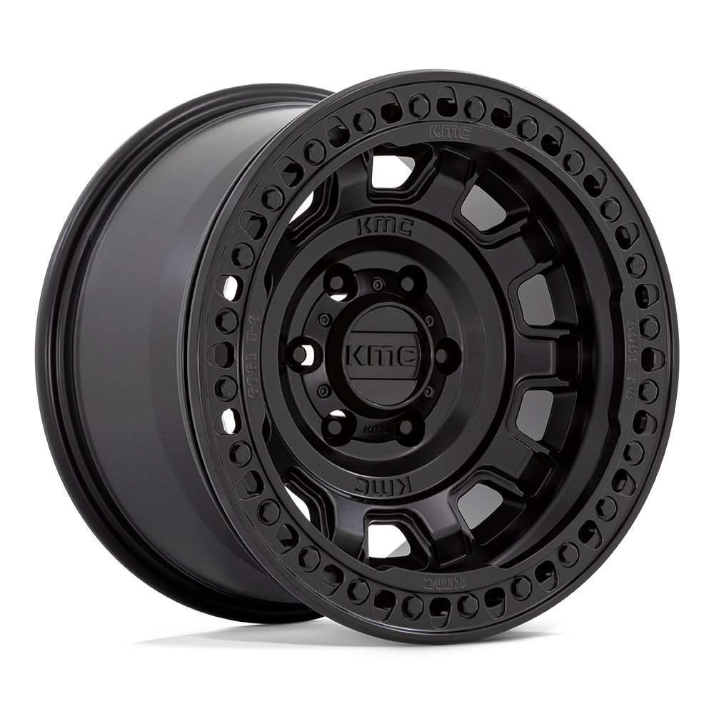 17X9 KMC KM236 TANK BEADLOCK SATIN BLACK 8X170