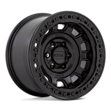 17X9 KMC KM236 TANK BEADLOCK SATIN BLACK 8X170