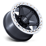 20X10 KMC KM238 VI BEADLOCK SATIN BLACK W/ MACHINED RING 6X139.7
