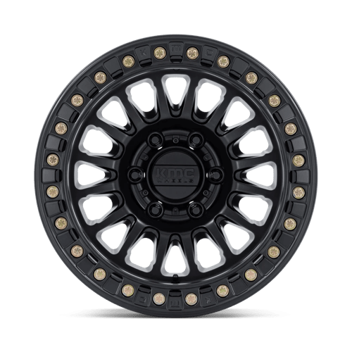 17X9 KMC KM239 IMPACT BEADLOCK MATTE BLACK 6X139.7