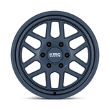 18X9 KMC KM446 MESA FORGED MONOBLOCK METALLIC BLUE 6X135