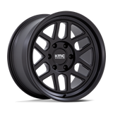 18X9 KMC KM446 MESA FORGED MONOBLOCK SATIN BLACK 6X135