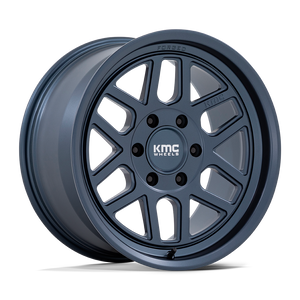 18X9 KMC KM446 MESA FORGED MONOBLOCK METALLIC BLUE 6X135