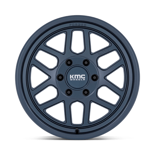 18X9 KMC KM446 MESA FORGED MONOBLOCK METALLIC BLUE 6X135
