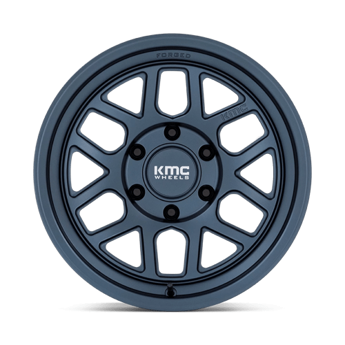 17X8.5 KMC KM446 MESA FORGED MONOBLOCK METALLIC BLUE 6X135