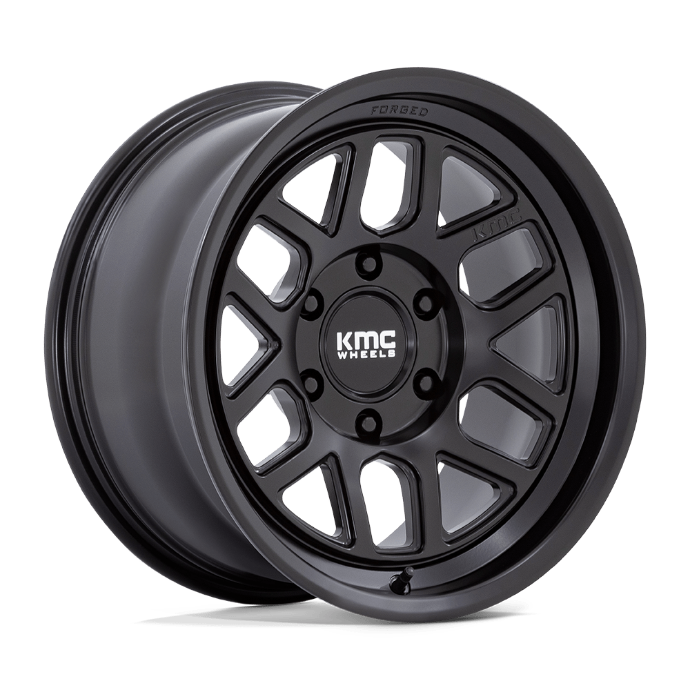 17X8.5 KMC KM446 MESA FORGED MONOBLOCK SATIN BLACK 6X139.7