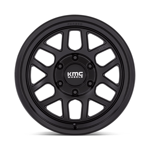 17X8.5 KMC KM446 MESA FORGED MONOBLOCK SATIN BLACK 6X135