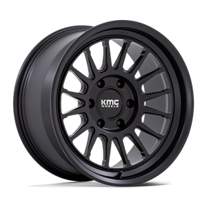 18X9 KMC KM447 IMPACT FORGED MONOBLOCK SATIN BLACK 6X139.7