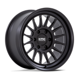 18X9 KMC KM447 IMPACT FORGED MONOBLOCK SATIN BLACK 6X135