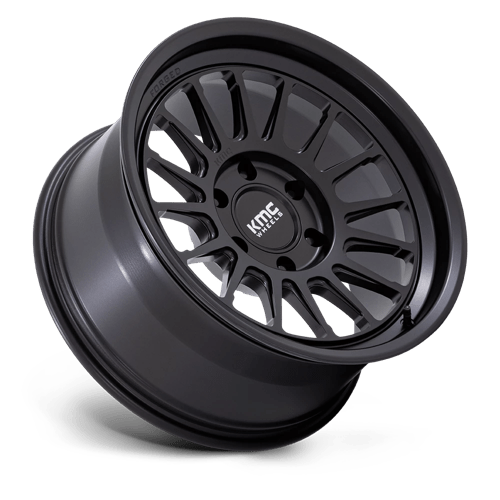 17X8.5 KMC KM447 IMPACT FORGED MONOBLOCK SATIN BLACK 6X135