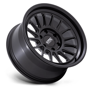 18X9 KMC KM447 IMPACT FORGED MONOBLOCK SATIN BLACK 6X135