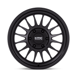 17X8.5 KMC KM447 IMPACT FORGED MONOBLOCK SATIN BLACK 5X150