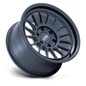 18X9 KMC KM447 IMPACT FORGED MONOBLOCK METALLIC BLUE 6X135