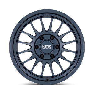 17X8.5 KMC KM447 IMPACT FORGED MONOBLOCK METALLIC BLUE 6X135
