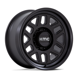 18X9 KMC KM451 MESA FORGED MONOBLOCK SATIN BLACK 8X180