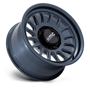 18X9 KMC KM452 IMPACT FORGED MONOBLOCK METALLIC BLUE 8X165.1