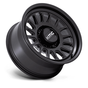 18X9 KMC KM452 IMPACT FORGED MONOBLOCK SATIN BLACK 8X165.1