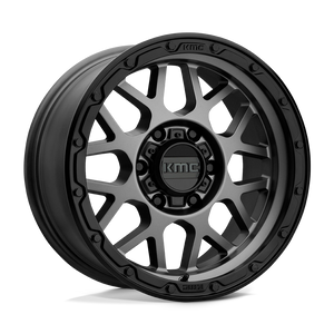 16X8 KMC KM535 GRENADE OFF-ROAD MATTE GRAY W/ MATTE BLACK LIP 6X139.7