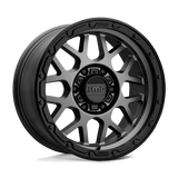 17X8.5 KMC KM535 GRENADE OFF-ROAD MATTE GRAY W/ MATTE BLACK LIP 6X120