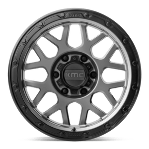 17X9 KMC KM535 GRENADE OFF-ROAD MATTE GRAY W/ MATTE BLACK LIP 5X127