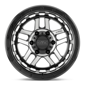 17X8.5 KMC KM540 RECON SATIN BLACK MACHINED 6X139.7