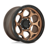 18X8.5 KMC KM541 DIRTY HARRY MATTE BRONZE W/ BLACK LIP 5X127