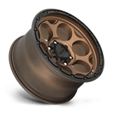17X8.5 KMC KM541 DIRTY HARRY MATTE BRONZE W/ BLACK LIP 6X139.7