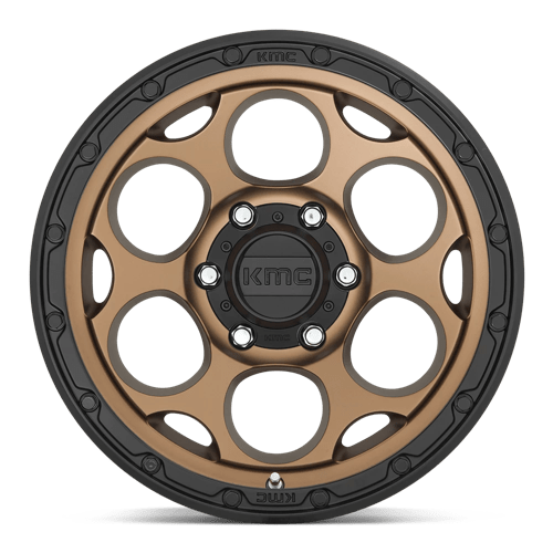 17X9 KMC KM541 DIRTY HARRY MATTE BRONZE W/ BLACK LIP 6X139.7