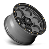20X9 KMC KM541 DIRTY HARRY SATIN GRAY W/ BLACK LIP 6X135