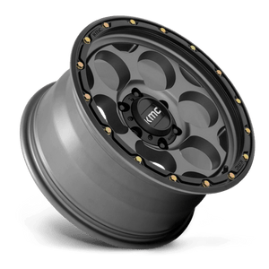 20X9 KMC KM541 DIRTY HARRY SATIN GRAY W/ BLACK LIP 6X135