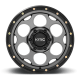 20X9 KMC KM541 DIRTY HARRY SATIN GRAY W/ BLACK LIP 6X135