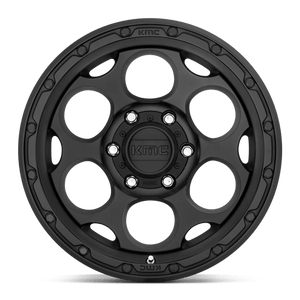 18X8.5 KMC KM541 DIRTY HARRY TEXTURED BLACK 6X139.7