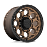 17X8.5 KMC KM541 DIRTY HARRY MATTE BRONZE W/ BLACK LIP 8X165.1