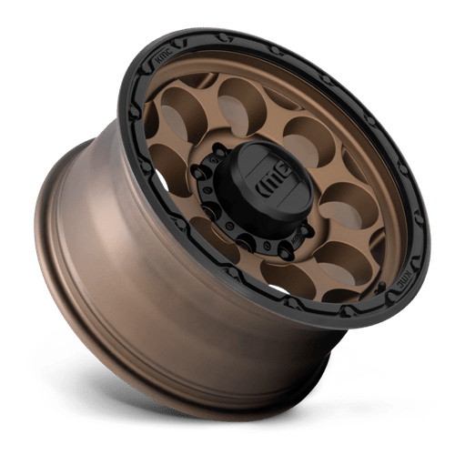 17X8.5 KMC KM541 DIRTY HARRY MATTE BRONZE W/ BLACK LIP 8X165.1