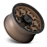 17X8.5 KMC KM541 DIRTY HARRY MATTE BRONZE W/ BLACK LIP 8X165.1