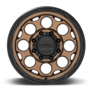17X8.5 KMC KM541 DIRTY HARRY MATTE BRONZE W/ BLACK LIP 8X165.1