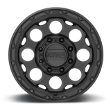 17X8.5 KMC KM541 DIRTY HARRY TEXTURED BLACK 8X170