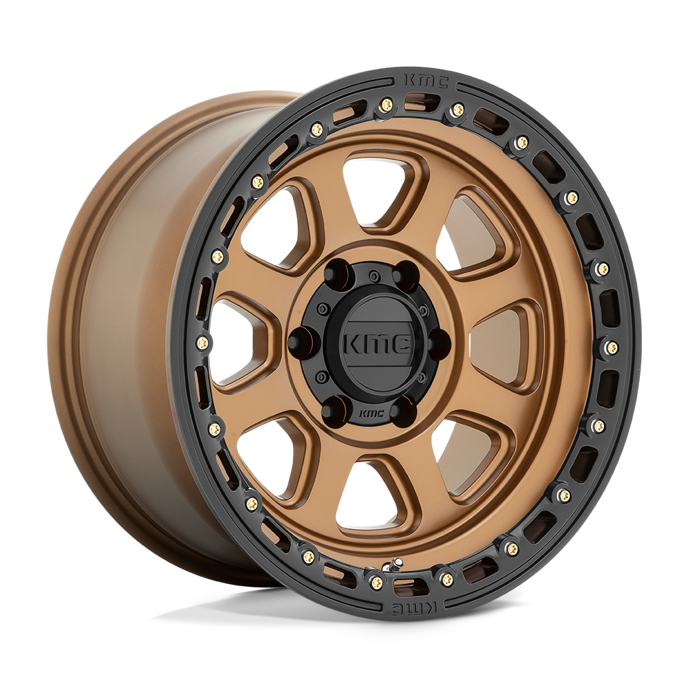 20X9 KMC KM548 CHASE MATTE BRONZE W/ BLACK LIP 8X170