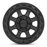 20X9 KMC KM548 CHASE SATIN BLACK W/ GLOSS BLACK LIP 5X139.7
