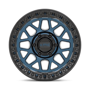 17X8.5 KMC KM549 GRS RIMS - MIDNIGHT BLUE W/ G-BLACK LIP 6X139.7