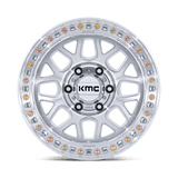 20X9 KMC KM549 GRS RIMS - GLOSS SILVER W/ MACHINED FACE 5X127