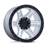 18X9 KMC KM551 OUTRUN MACHINED W/ GLOSS BLACK LIP 6X135