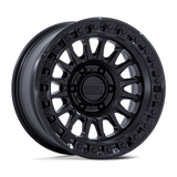 18X9 KMC KM552 IMS MATTE BLACK W/ GLOSS BLACK LIP 6X135