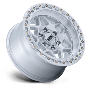 17X8.5 KMC KM553 TORX GLOSS SILVER W/ MACHINED FACE 6X135